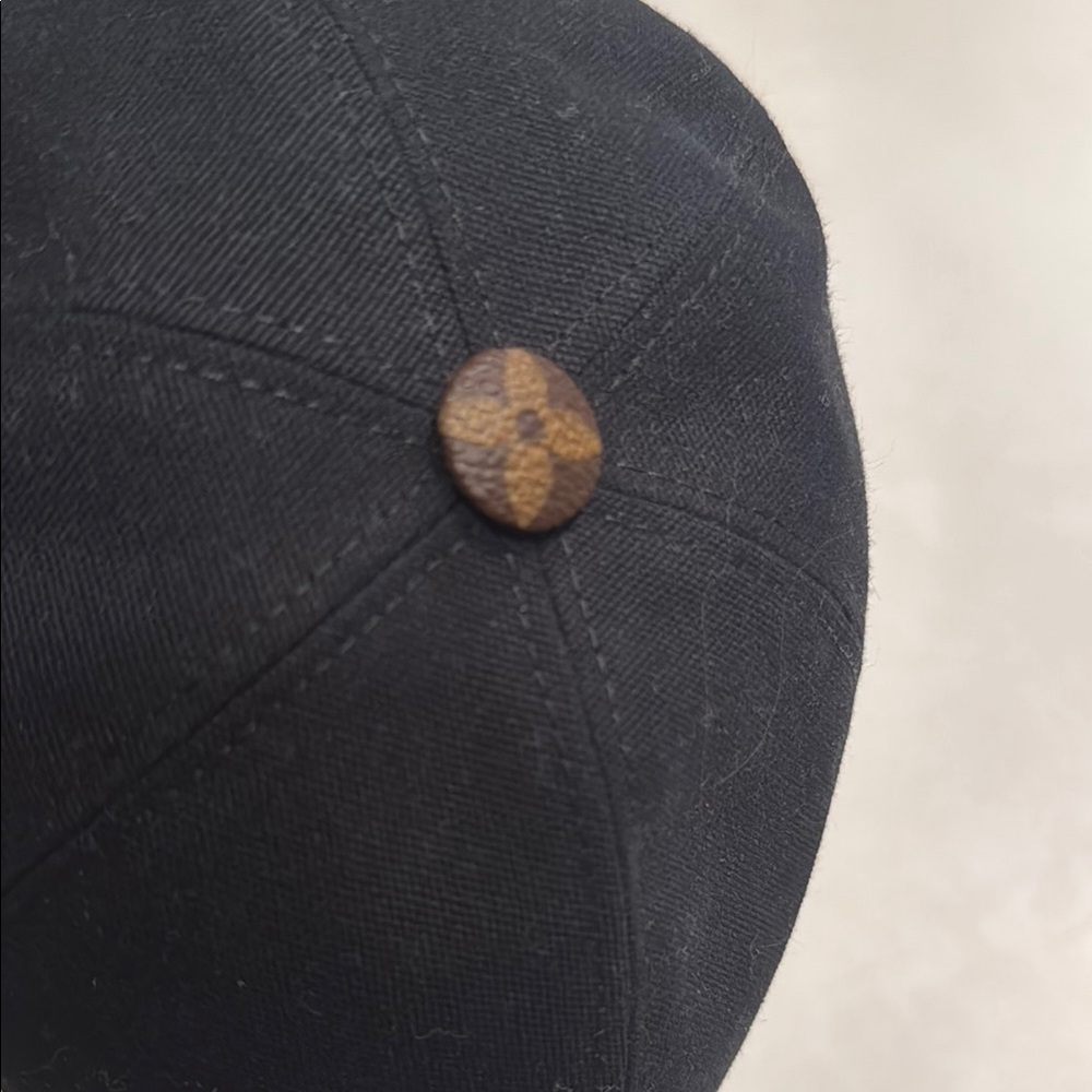 Louis Vuitton Black and White Embroidered Hat - Picture 2 of 3